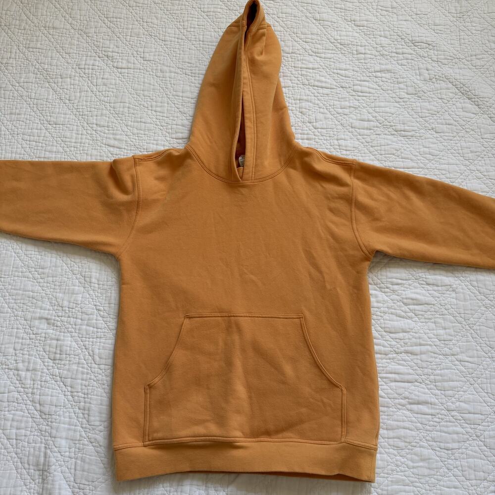 Lululemon Stretch Cotton Blend Pullover Hoodie Mustard Yellow M